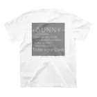 SUNNY FIELD の『ローマ字』 スタンダードTシャツの裏面