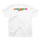 CAFE&BAR19オリジナルグッツ販売場　「購買部二課」のCAFE&BAR19ロゴシリーズその１ スタンダードTシャツの裏面