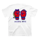 総合格闘技・フィットネス studio Willのstudio Will×INGRID オリジナルTシャツ_D1 スタンダードTシャツの裏面