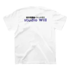 総合格闘技・フィットネス studio Willのstudio Will×花澤大介オリジナルTシャツ_カラー スタンダードTシャツの裏面