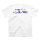 総合格闘技・フィットネス studio Willのstudio Will×花澤大介 Tシャツ スタンダードTシャツの裏面