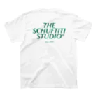 Schuftiti (シュフティティー)のThe Schuftiti Studio (グリーン) Regular Fit T-Shirtの裏面