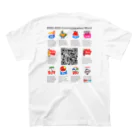 BIRD-KISSのFACE_Tシャツ（両面） Regular Fit T-Shirtの裏面