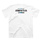 JF BreezeのJumpin'Flea黒（前背面） スタンダードTシャツの裏面