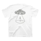 サユリアリティネオ🛸のUFOから宇宙人 スタンダードTシャツの裏面