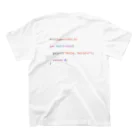 ギフト丸のC言語　~はじめの一句~ Regular Fit T-Shirtの裏面