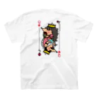 Chien de cirque サーカスの犬の女王＆女王_ロゴ黒 スタンダードTシャツの裏面