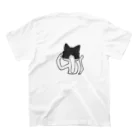 かねごんの猫とニット帽 (肉球) スタンダードTシャツの裏面