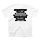 R.MuttのIF YOU DON'T GET AN EDUCATION SOMEONE ELSE WILL ALWAYS CONTROL YOUR LIFE. Regular Fit T-Shirtの裏面