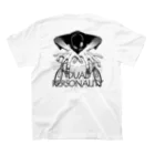 nidan-illustrationの"DUAL PERSONALITY"(B&W) #2 スタンダードTシャツの裏面