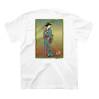 nidan-illustrationの"美人画" 1-#2 Regular Fit T-Shirtの裏面