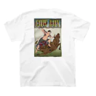 nidan-illustrationの"cow boy"(武者絵) #2 Regular Fit T-Shirtの裏面