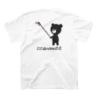 BEAR.BEER.DESIGNのBLACK KMG t-shirt スタンダードTシャツの裏面