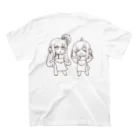 美杏くん@えびちりᒼᑋª⑅深海少女系男子のえびちり スタンダードTシャツの裏面