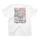 TENNIS JYUNKYの5.TENNIS JUNKY ロゴTシャツWho is the King スタンダードTシャツの裏面