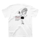 MicaPix/SUZURI店のCoffee&Girl 1st Regular Fit T-Shirtの裏面