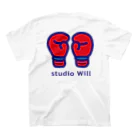 総合格闘技・フィットネス studio Willのstudio Will×INGRID カラフルオリジナルTシャツ_C-1 スタンダードTシャツの裏面