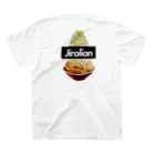 おもしろいTシャツ屋さんのJIROLIAN　ジロリアン　二郎　ラーメン スタンダードTシャツの裏面