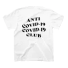 NUMBER-8のANTI COVID-19 CLUB(BLACK) Regular Fit T-Shirtの裏面