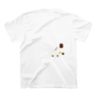 文鳥うさぎ猫とりTシャツスマホケース-facileのおいしそう（アキクサインコ） Regular Fit T-Shirtの裏面