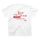 シナモンのlove'' Regular Fit T-Shirtの裏面