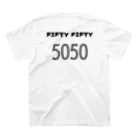 JIU(ジウ)ブラジリアン柔術TシャツのFIFTY-FIFTY スタンダードTシャツの裏面