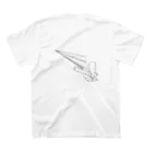 SHUN'Sの【kami_hikouki】t-shirt(white ver.) スタンダードTシャツの裏面