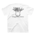 takichi studioのPachypodium Gracilius TAKICHIロゴ スタンダードTシャツの裏面