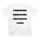 横浜市金沢区の地域活動家　ツンのYOKOHAMA KANAZAWA FANTASTIC TOWN（白） Regular Fit T-Shirtの裏面