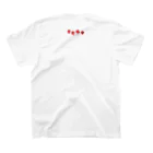 手描 DESIGN LabのI LOVE …『苺』  Regular Fit T-Shirtの裏面