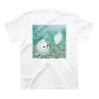 BARE FEET/猫田博人の海辺のアザラシ スタンダードTシャツの裏面