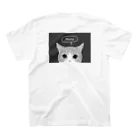 叶佳の猫ちゃん Black Regular Fit T-Shirtの裏面