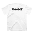 PHANT-ﾌｧﾝﾄ-のシャチ/色無し黒字 スタンダードTシャツの裏面