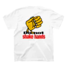 ZUZUQのdo not shake hands スタンダードTシャツの裏面