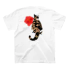 MIA似顔絵の三毛猫Tシャツ　夏 Regular Fit T-Shirtの裏面