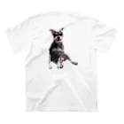 kimurarのみくちゃんちの犬（お座りver） Regular Fit T-Shirtの裏面