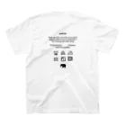 elephasのBack toback スタンダードTシャツの裏面