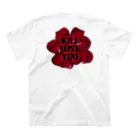 TOMAのKILL LOVE YOU スタンダードTシャツの裏面