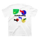 柴犬りゅうのカラフル#shibadog スタンダードTシャツの裏面