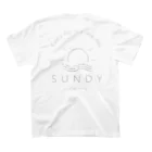 SUNDYのSUNDY  ① スタンダードTシャツの裏面