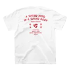 BALL UPのCHINA LOGO TEE -R/G- スタンダードTシャツの裏面