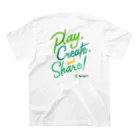 Springin’®オフィシャルショップのSpringin’ 「Play, Create, and Share!」 スタンダードTシャツの裏面