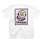 ラウロの店のヒトツメHAHA スタンダードTシャツの裏面