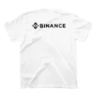 FUNNY JOKESのBINANCE-バイナンス- 黒ロゴバックプリントデザイン（背面プリント） Regular Fit T-Shirtの裏面