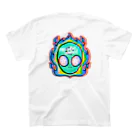 MELL∅W_NINJAのMELL∅W Tシャツ "🔥👽" スタンダードTシャツの裏面