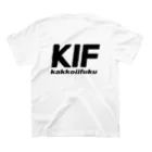 KIF カッコいい服の広報用2 スタンダードTシャツの裏面