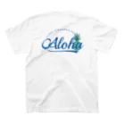 aloha_pineapple_hawaiiのバックプリントaloha pineapple (blue) 065 スタンダードTシャツの裏面