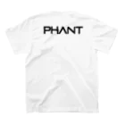 PHANT-ﾌｧﾝﾄ-のゴリラ/黒字 スタンダードTシャツの裏面