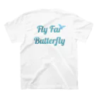 Fly Far ButterflyのロゴTシャツ スタンダードTシャツの裏面