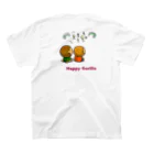 HappyGorillaのサッカーゴリラ1 スタンダードTシャツの裏面